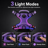 Pechera LED recargable para perro | malla transpirable, tallas S a XL