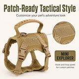 Pechera táctica para perro | ajustable, malla transpirable, talla única