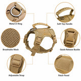 Pechera táctica para perro | ajustable, malla transpirable, talla única