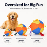 Pelota inflable de juego para perro | PVC, tallas S a L, para interiores y patio