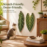 Rascador de sisal adhesivo para gato | diseño botánico, para pared y piso