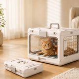Transportadora plegable para perro y gato | plástico PP, 50 x 32 x 31 cm