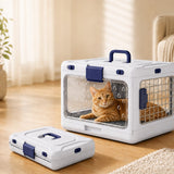 Transportadora plegable para perro y gato | plástico PP, 50 x 32 x 31 cm