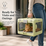Transportadora plegable para perro y gato | plástico PP, 50 x 32 x 31 cm